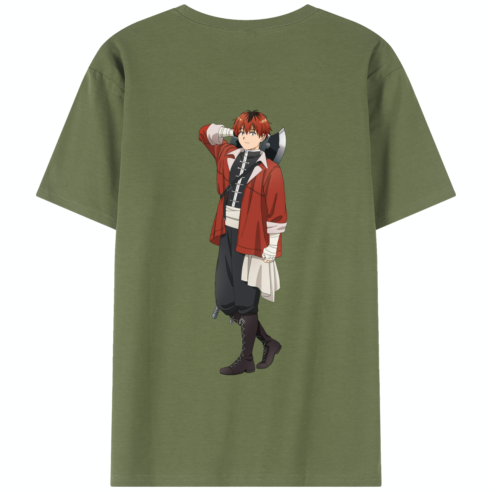 （画像用） 葬送のフリーレン Frieren 綿100％半袖Tシャツ（背面プリント）